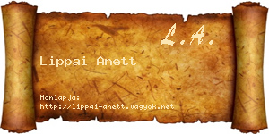Lippai Anett névjegykártya